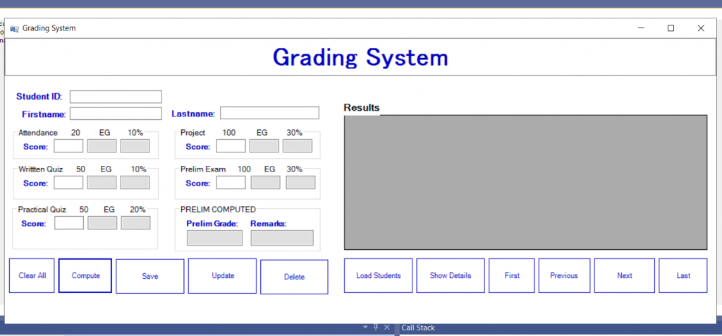 Student Grading System, c#. MS Access
