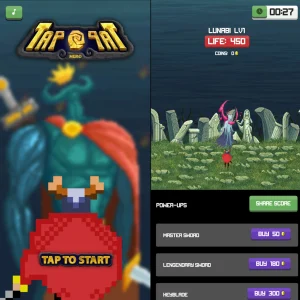 Tap Hero: A Tapping Arcade Game Made in Flutter, free download, free source, free game, games, download games, free play, play game, mobile games, mobile app