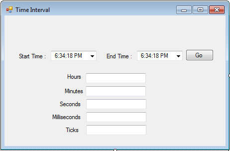 Time Interval in C#, free source code, free download, source code, c#, programming language